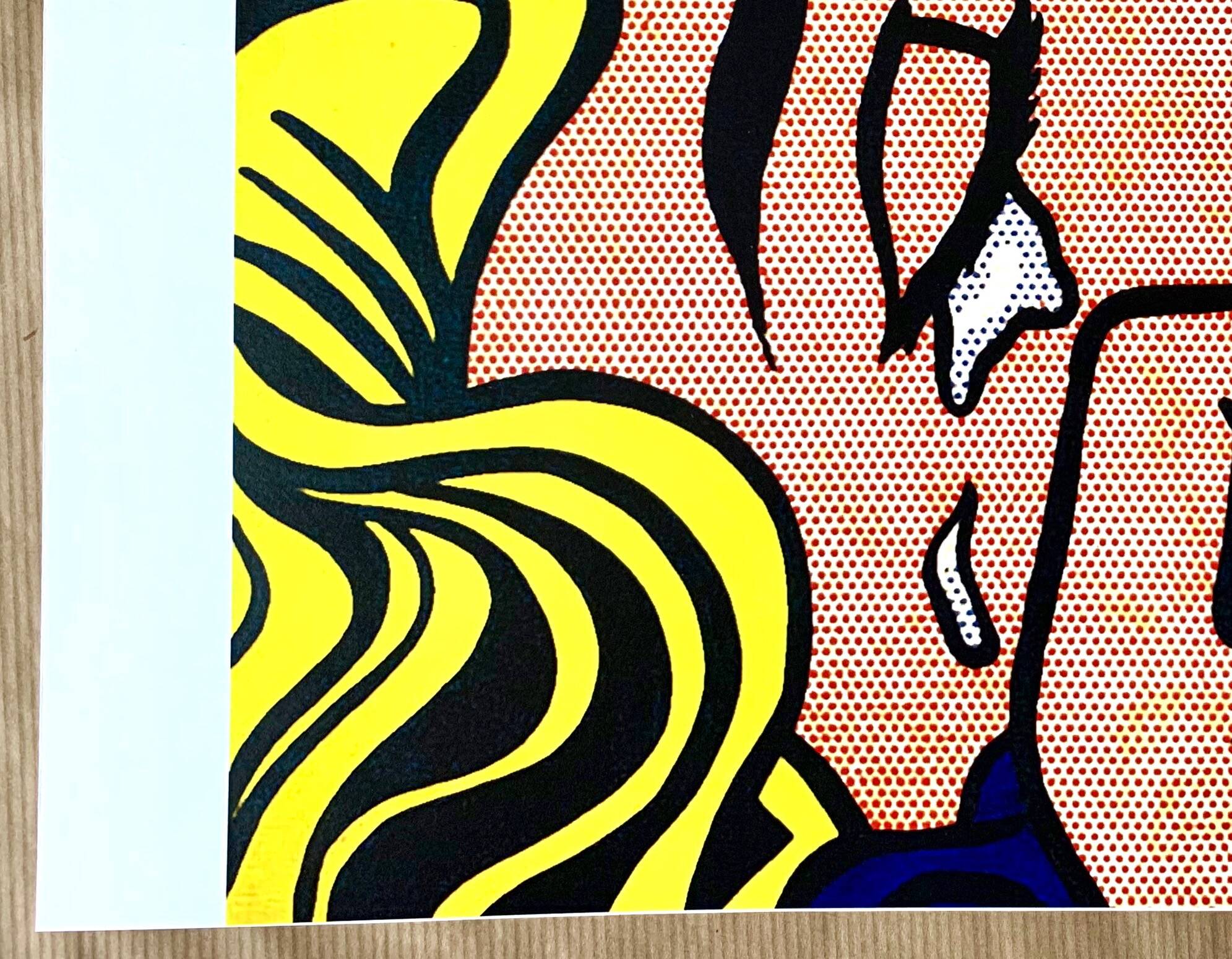 Original pop-art poster, reissue by Roy Lichtenstein "kiss v 1964"