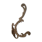 Chiseled cast iron patère
