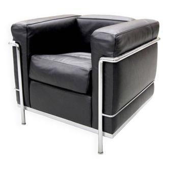 Fauteuil en cuir Lecorbusier LC2
