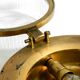 A pair of large, heavy 50s maritime ship wall lamps made of brass and glass