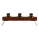 1960s Sculptural Wooden & Brass Candleholder