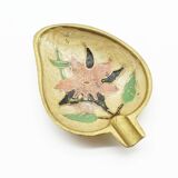 Vintage partitioned brass trinket bowl