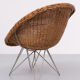 Wicker chair Design Teun Velthuizen for Urotan 1950s Holland