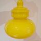 Vintage yellow glass pendant light