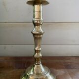 Antique brass candle holder
