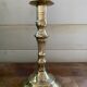 Antique brass candle holder