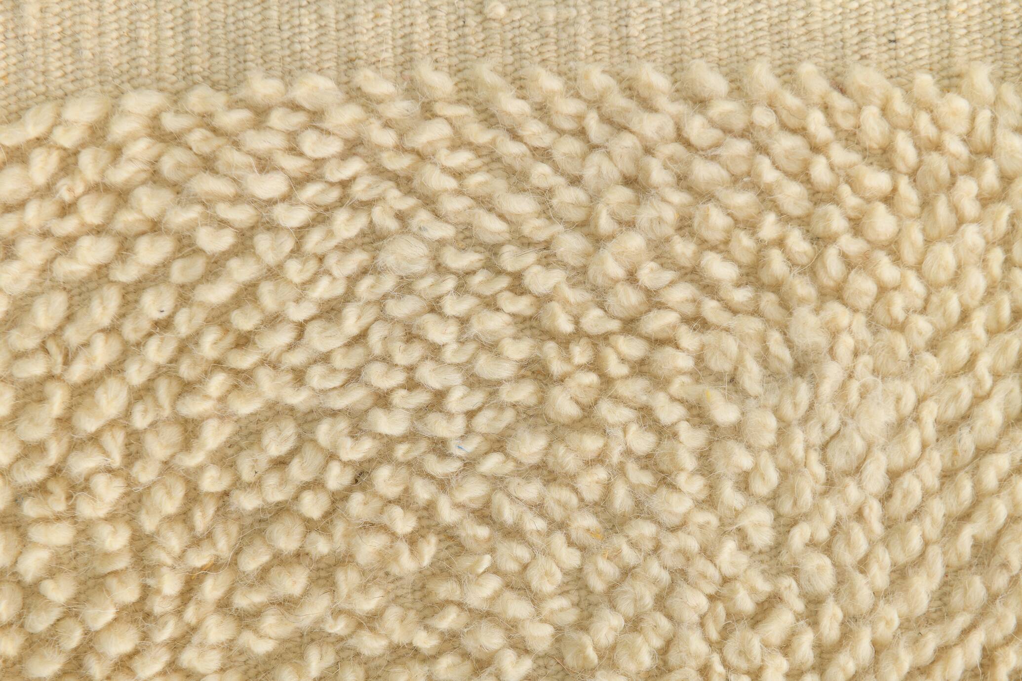 Paillasson turc moderne beige crème 2x3, 60x93 cm