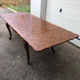 French provincial dining table, Louis XV style