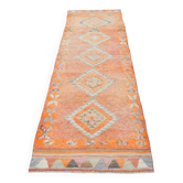 3x11 Pale Orange Turkish Vintage Runner, 86x327