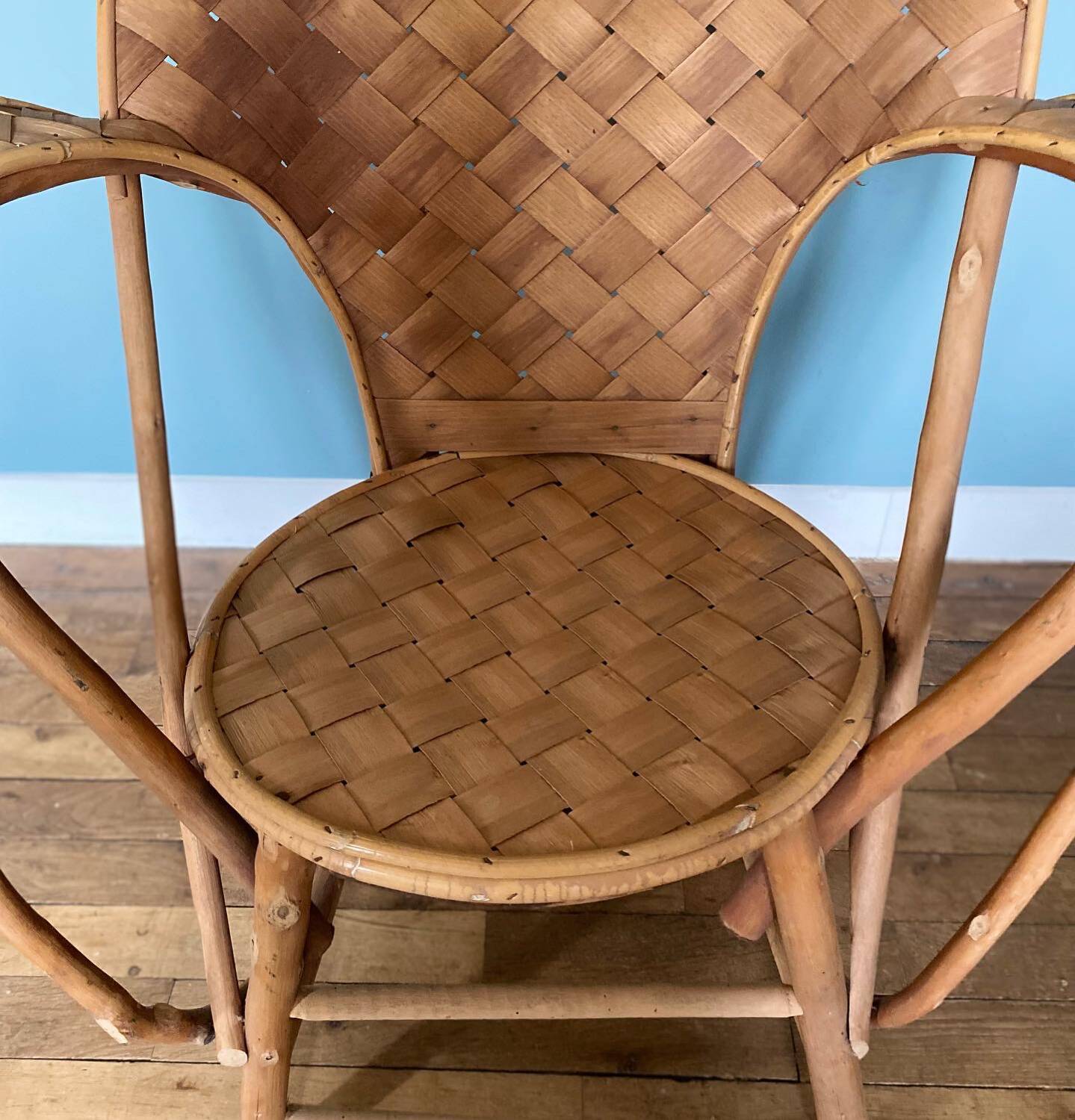 Chestnut armchair called “Le Corbusier”