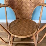 Chestnut armchair called “Le Corbusier”