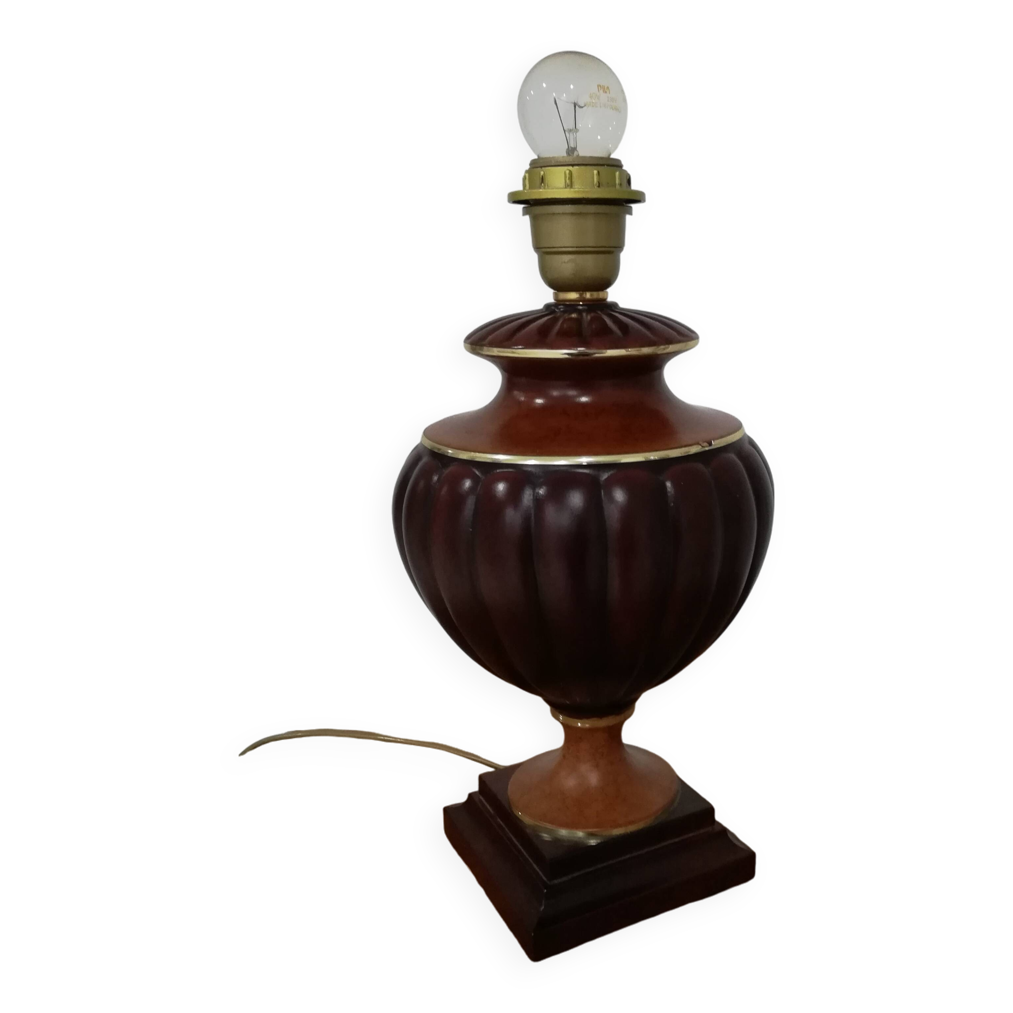 Lampe à poser  de marque "Lancel" sans abat-jour des année 80.