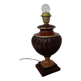 Table lamp by the brand "Lancel" without a shade from the 1980s.