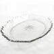 Plat Biedermeier, cristal transparent, République tchèque, 19e siècle