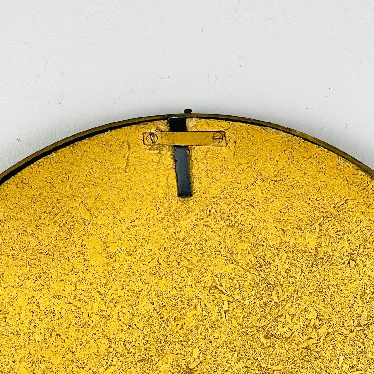 Vintage mirror in a brass frame, Italy, 1950s.