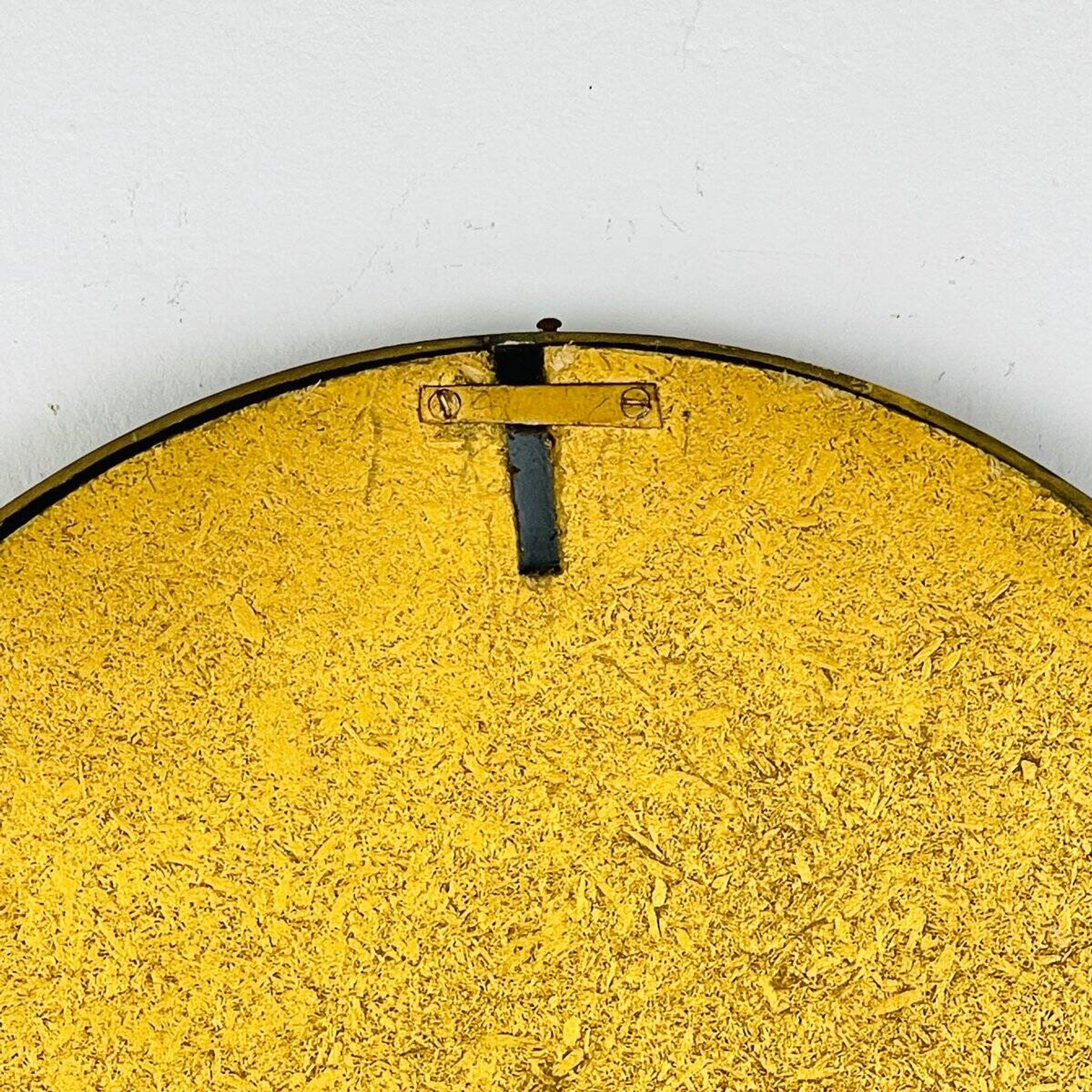 Miroir en laiton, Italie, années 1950