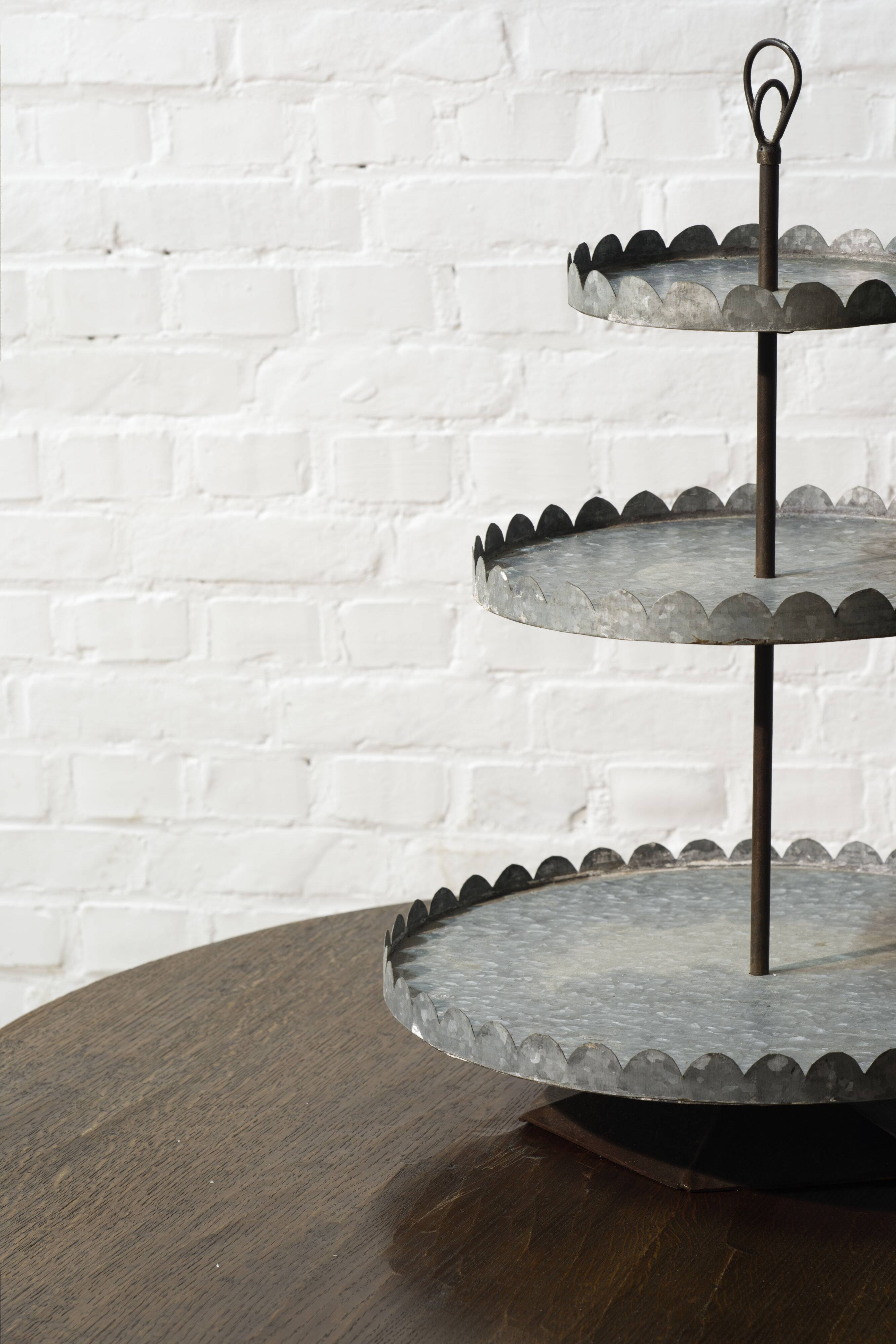 Vintage handmade serving stand