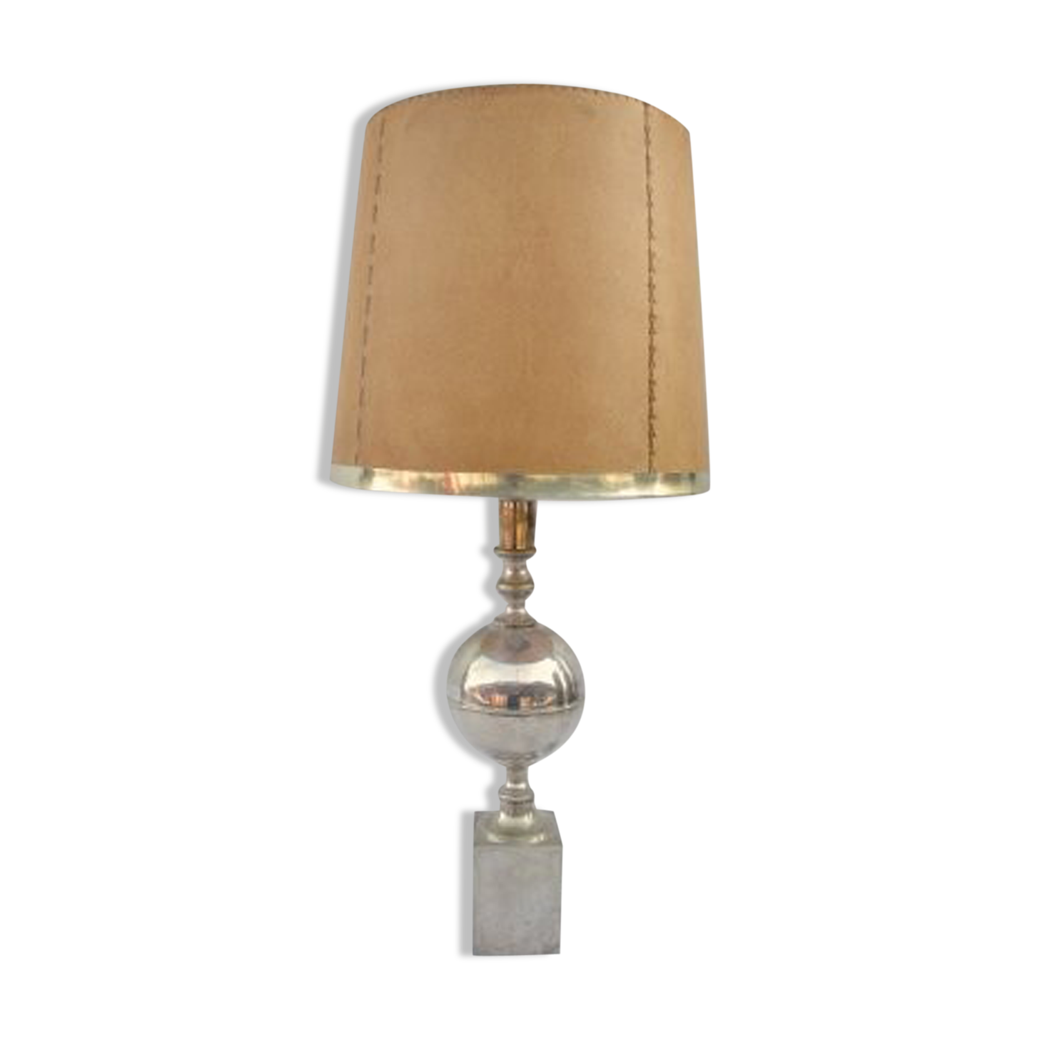 Great silver brass lamp 1960s
