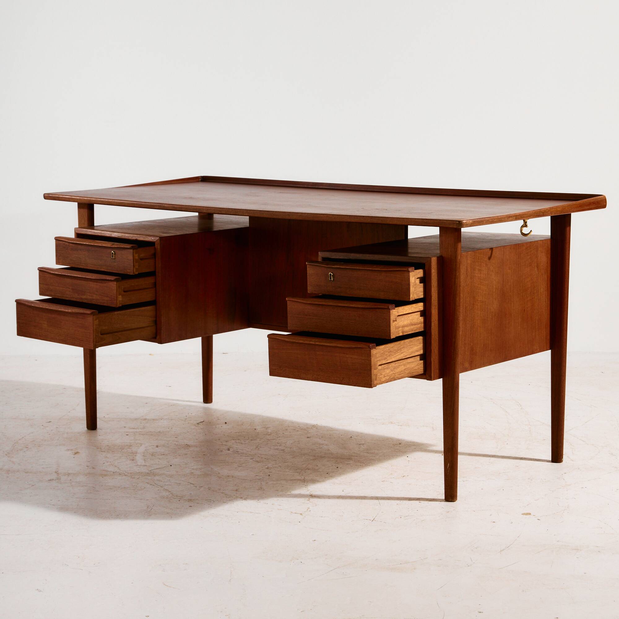 Teak desk by Peter Løvig Nielsen for Hedensted Møbelfabrik