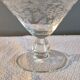 7 Art Deco crystal champagne coupes, grape clusters (+ 2 gifts)