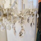 Antique crystal chandelier 8 lights 68 x 56