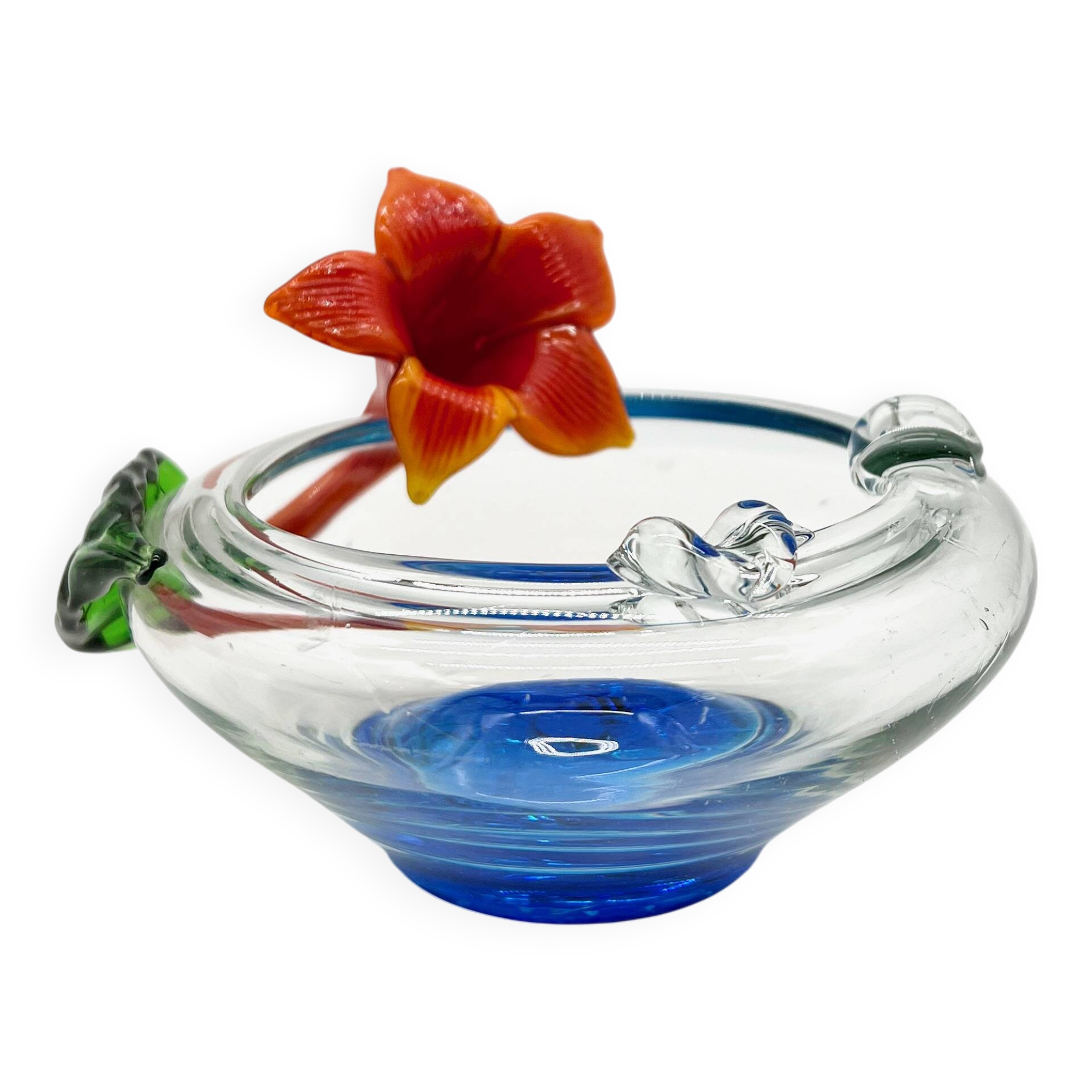 Cendrier fleur, murano, 1970