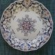 decorative plate Rouen handmade signed Delarue