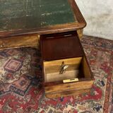 Flat mahogany desk Louis Philippe XIX century