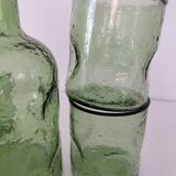 Carafe and matching tumblers in molded glass