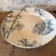 Plate on pedestal Creil and Montereau model Cherry Tree