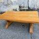 Large monastery table in solid oak – French handcrafted.