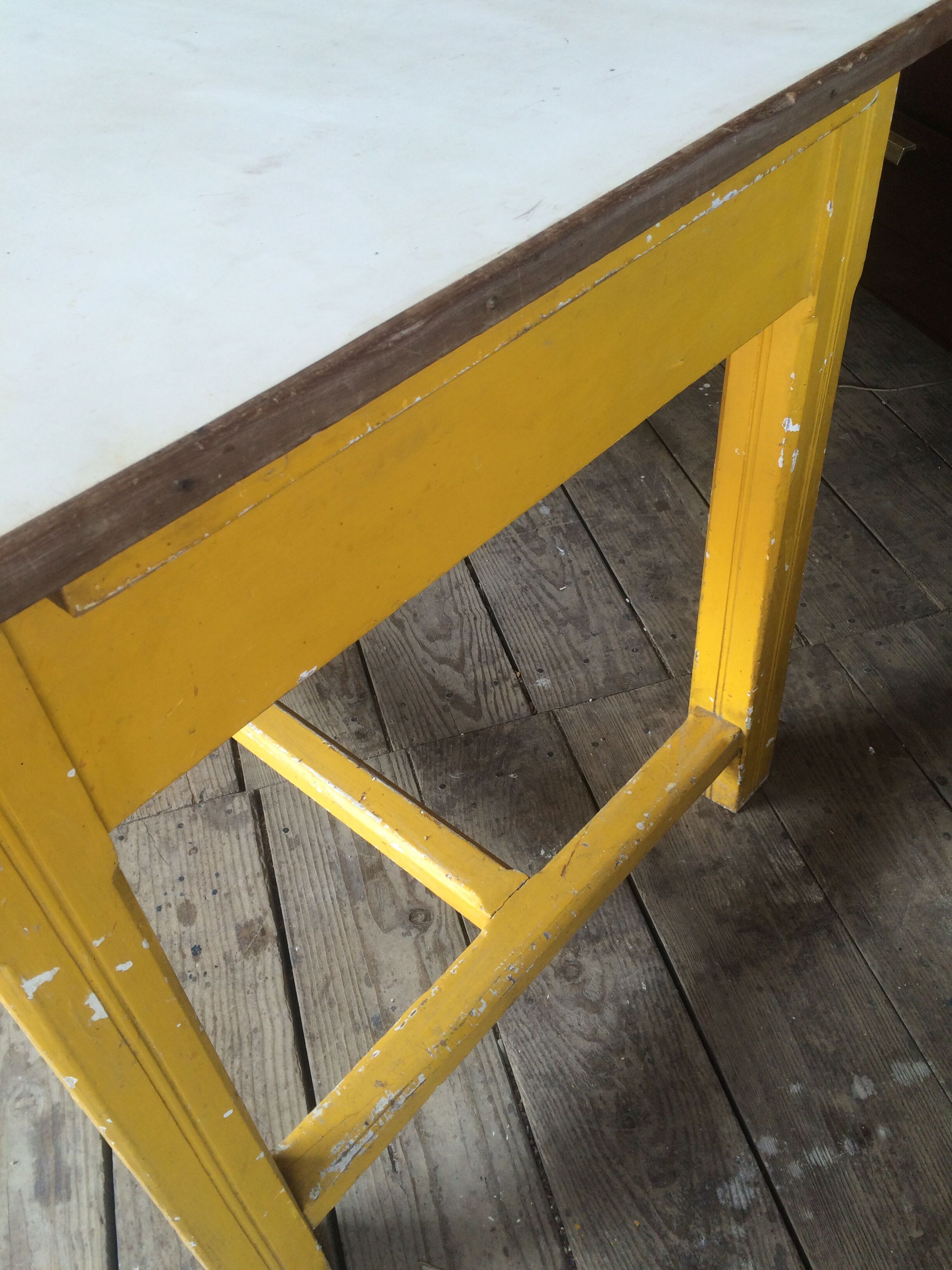 Yellow kitchen table