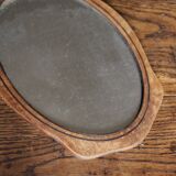 Small old wooden mirror