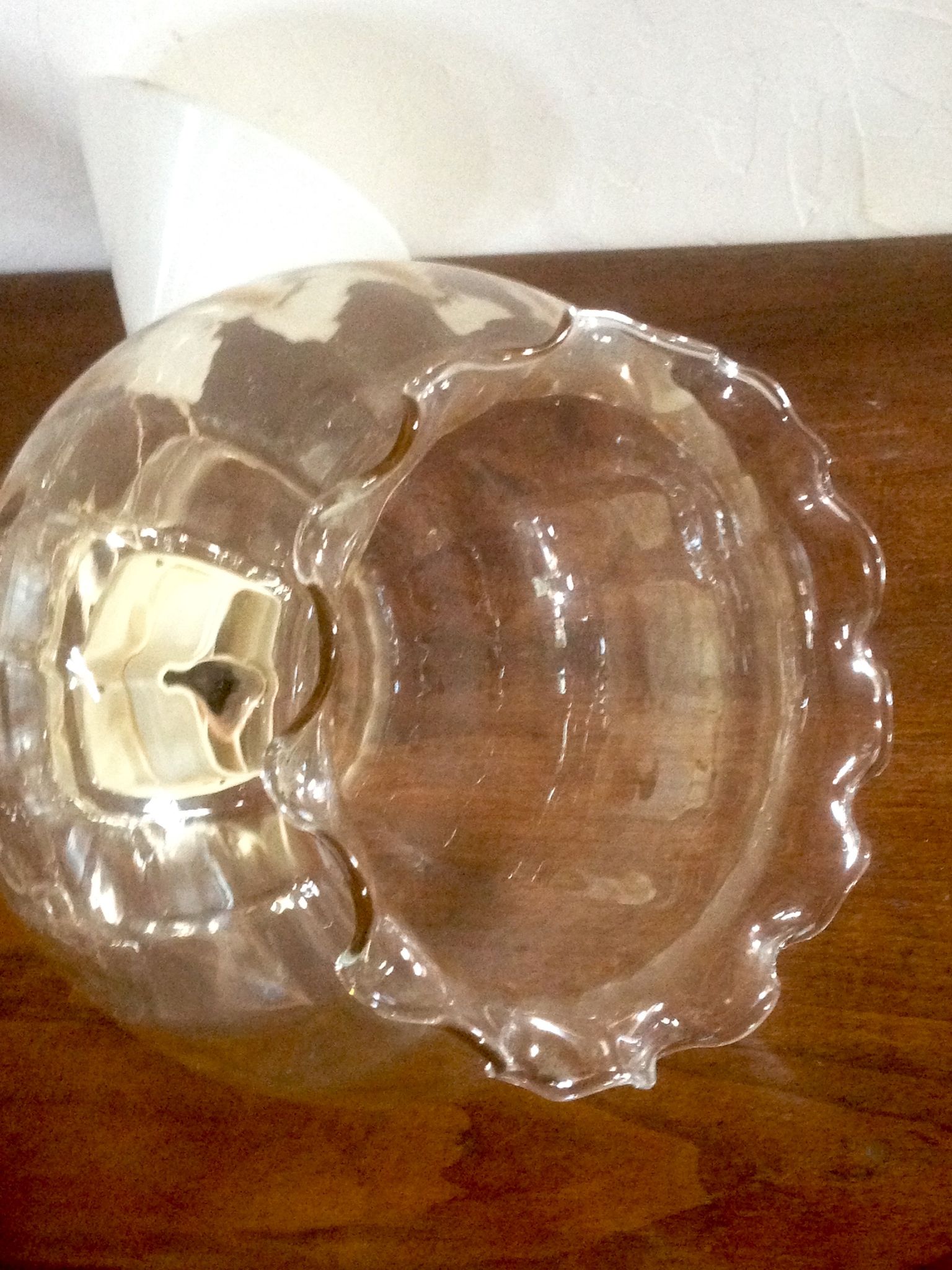 Suspension plafonnier en verre vintage