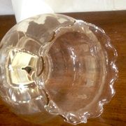 Suspension plafonnier en verre vintage