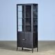 polished iron medical cabinet, 1950’s