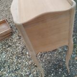 Pair of antique wooden bedside tables in Louis XV style.