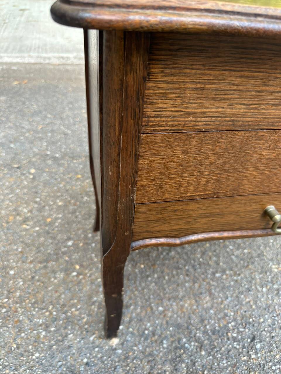 Nightstand - work table - wooden sewing box in Louis XV style 197