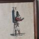 Cadre impression gravure vintage carte vernet