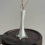 White glass bud vase