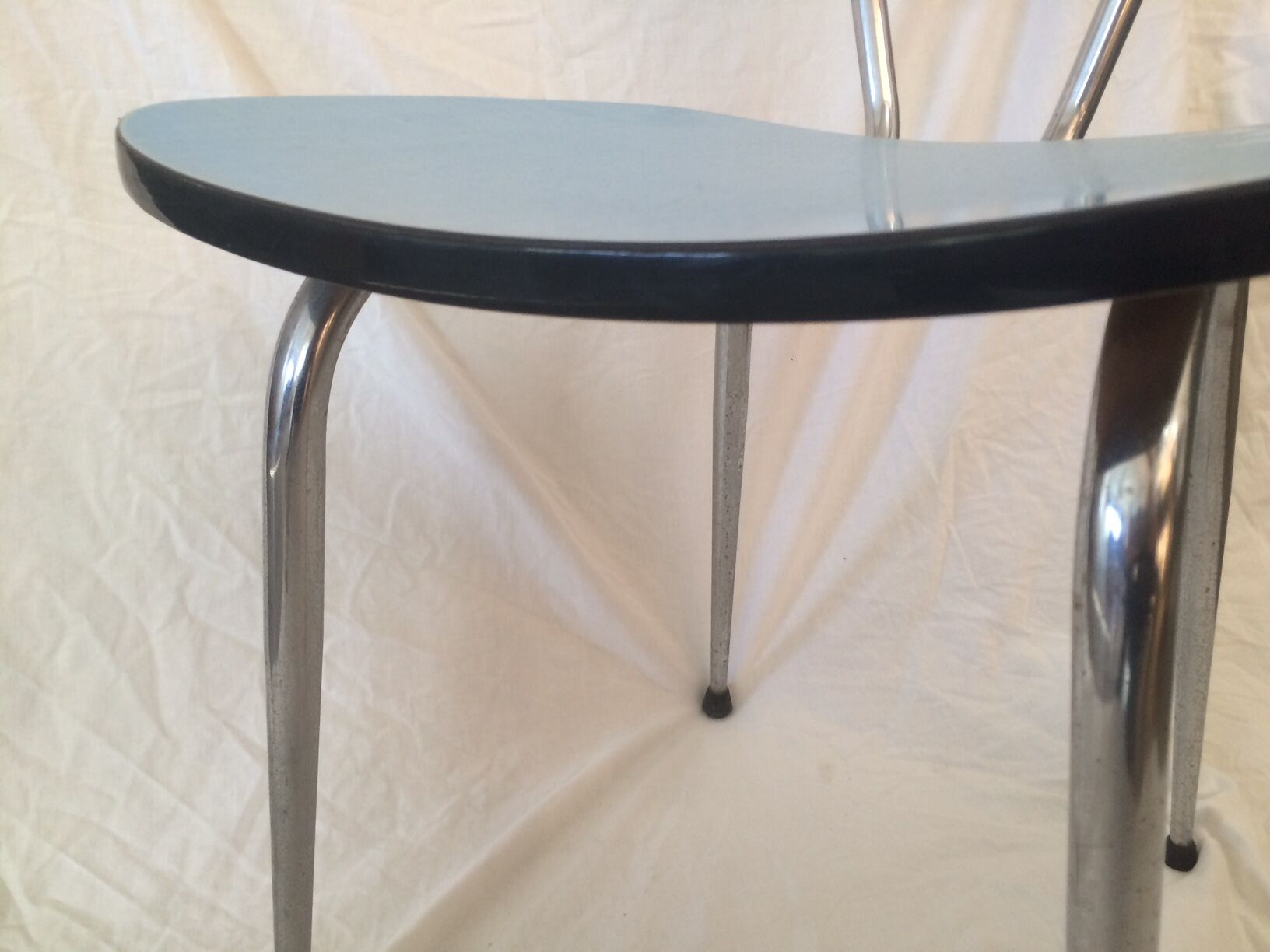 Blue formica chair