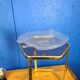 Plat feuille en verre vintage