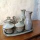 Vintage Condiment Service in Pyrite Stoneware – ACTH Workshop (Thierry &