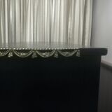 Napoleon III showcase lacquered black and gilded bronze