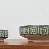 Set of 2 WGP ceramic bowls from West Germany, mid-century style, 1960s.