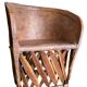Equipale leather armchair, folk art - Mexico, 1970s