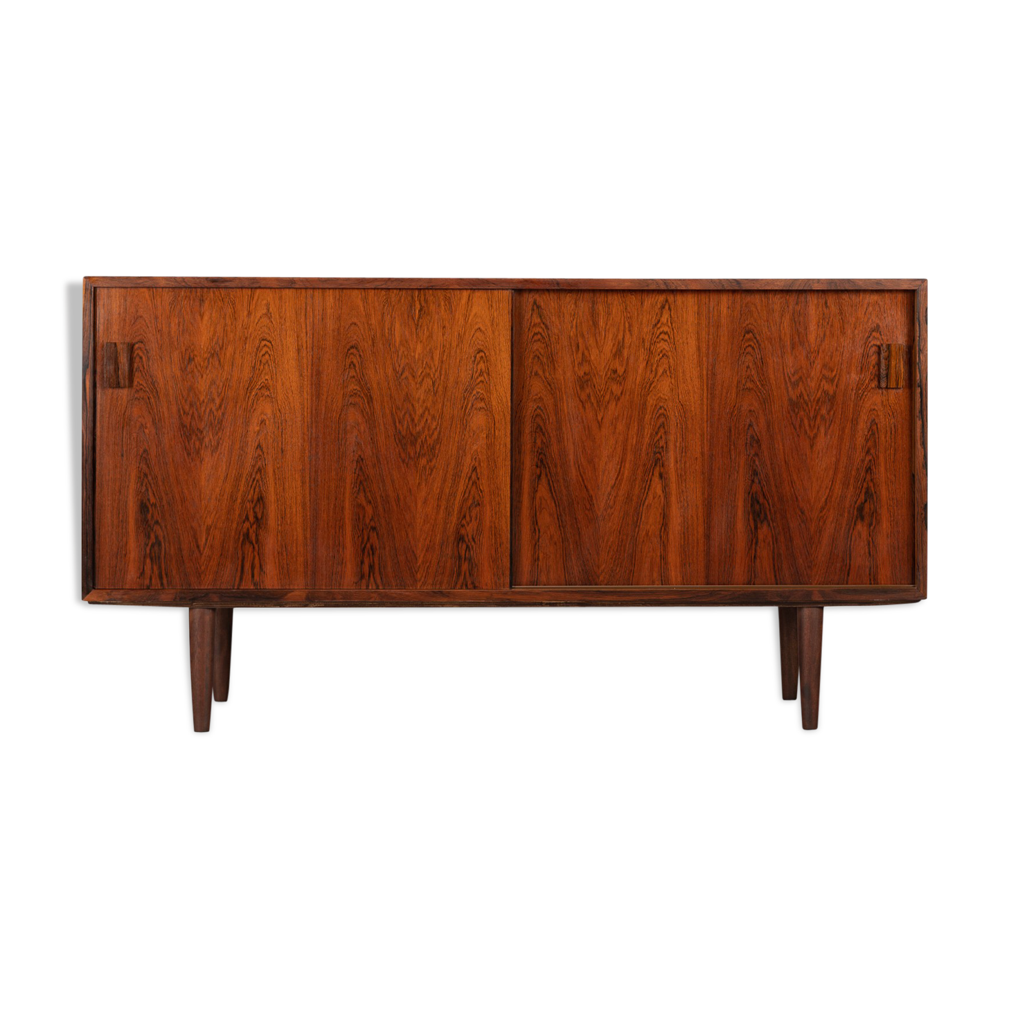 Mid-century rosewood sideboard with sliding doors from DR Mobler, 1960s