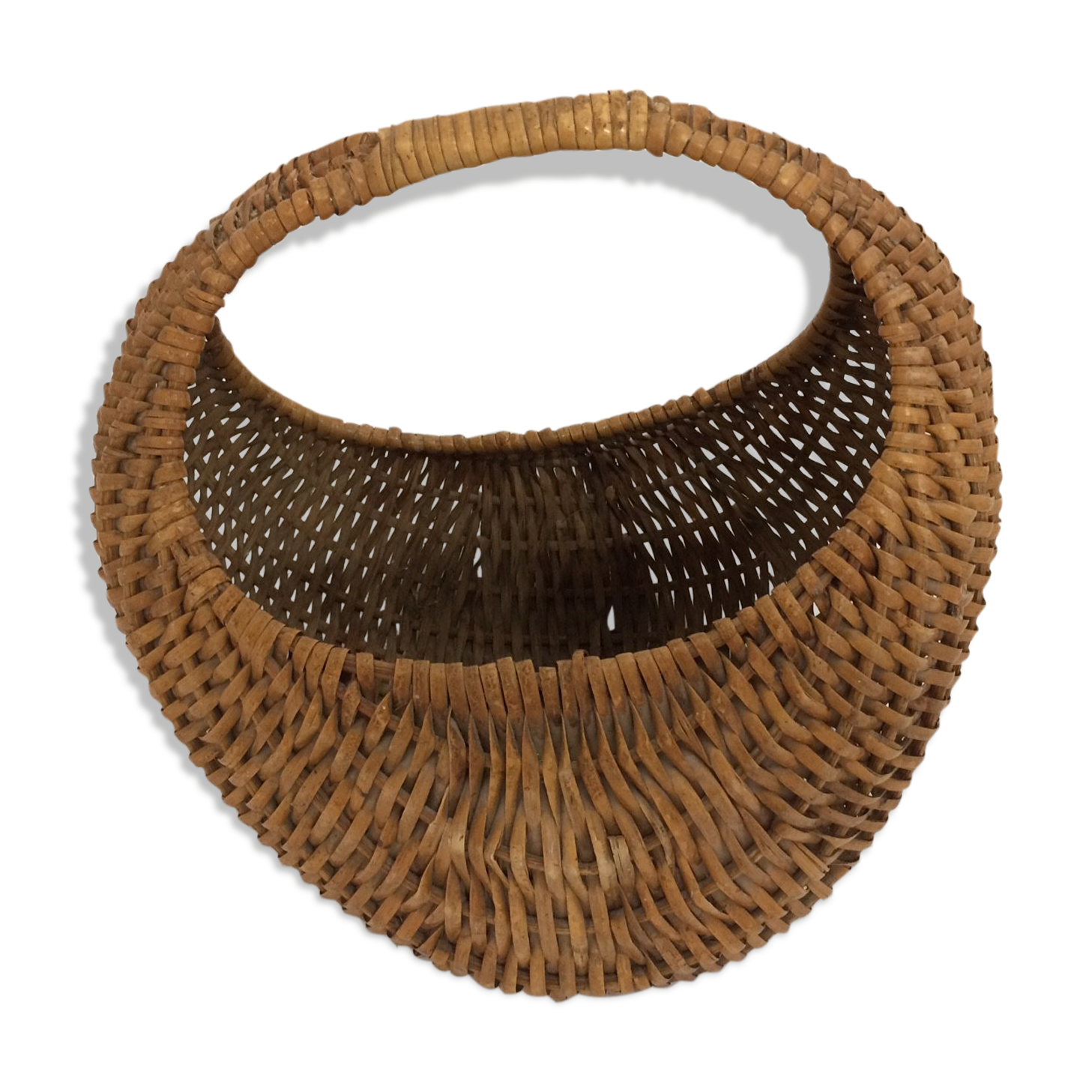 Vintage wicker gondola basket