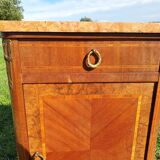 Bedside Louis XVI marble and marquetry