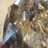 Vintage stainless steel and crystal flower stand